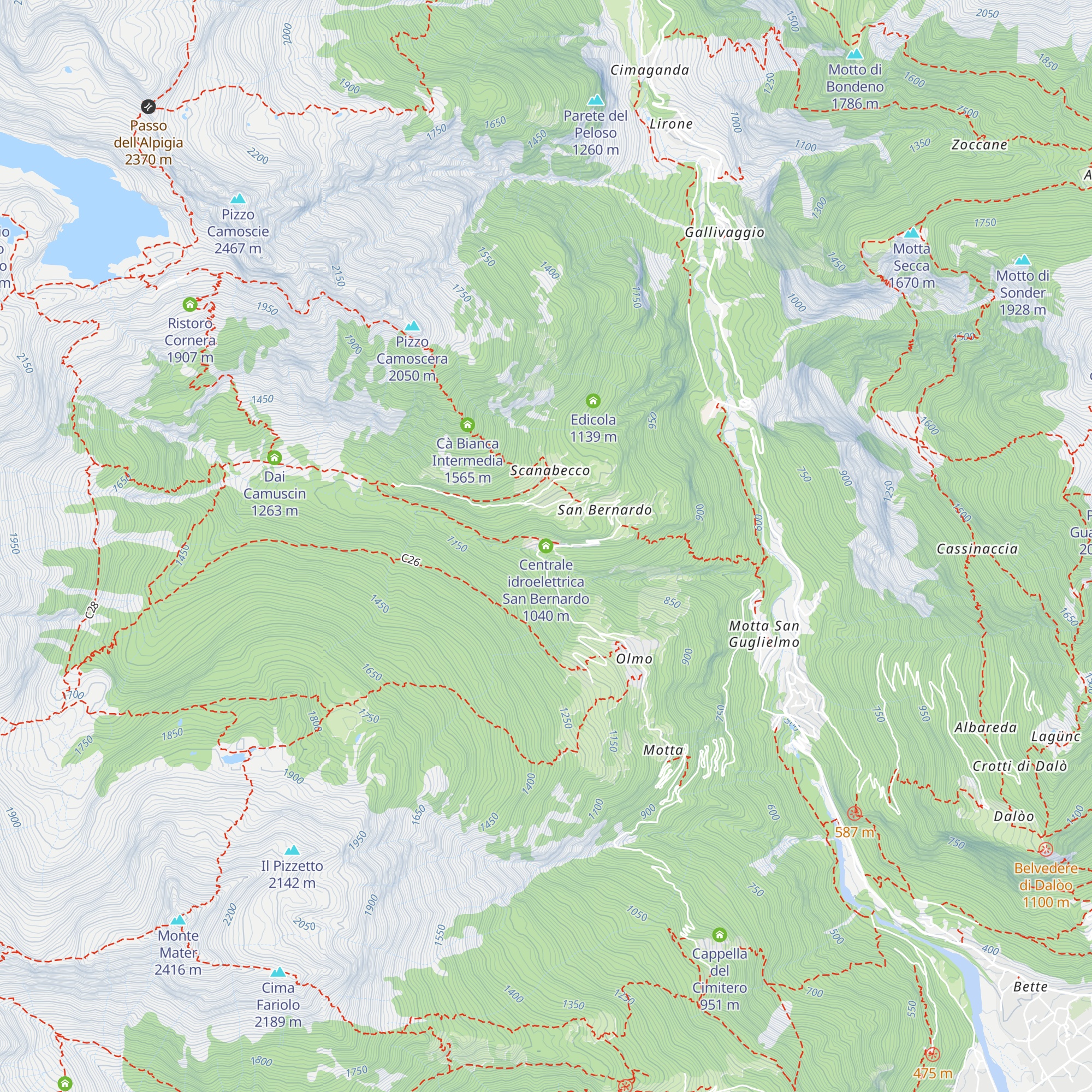 Centrale idroelettrica San Bernardo map