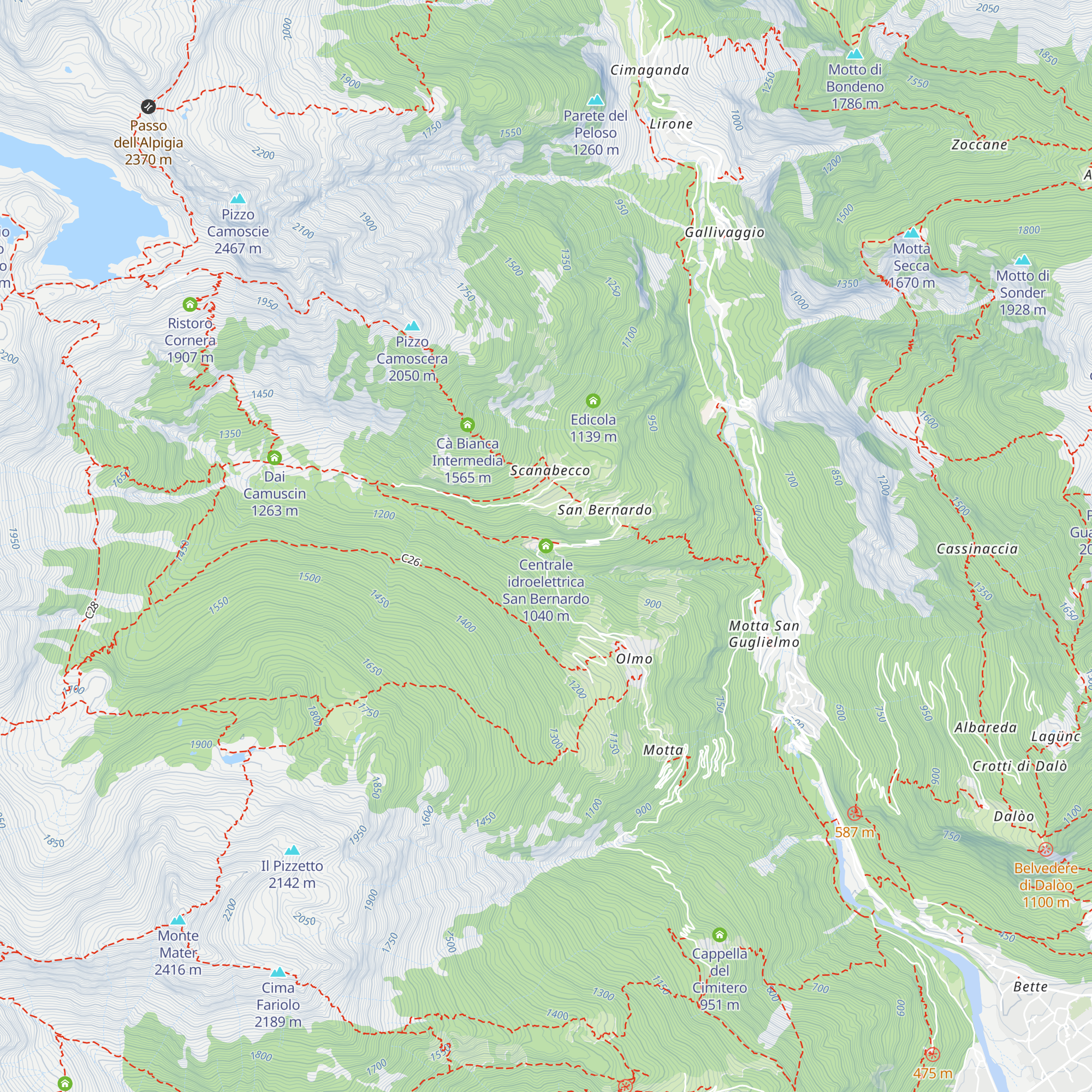 Centrale idroelettrica San Bernardo map