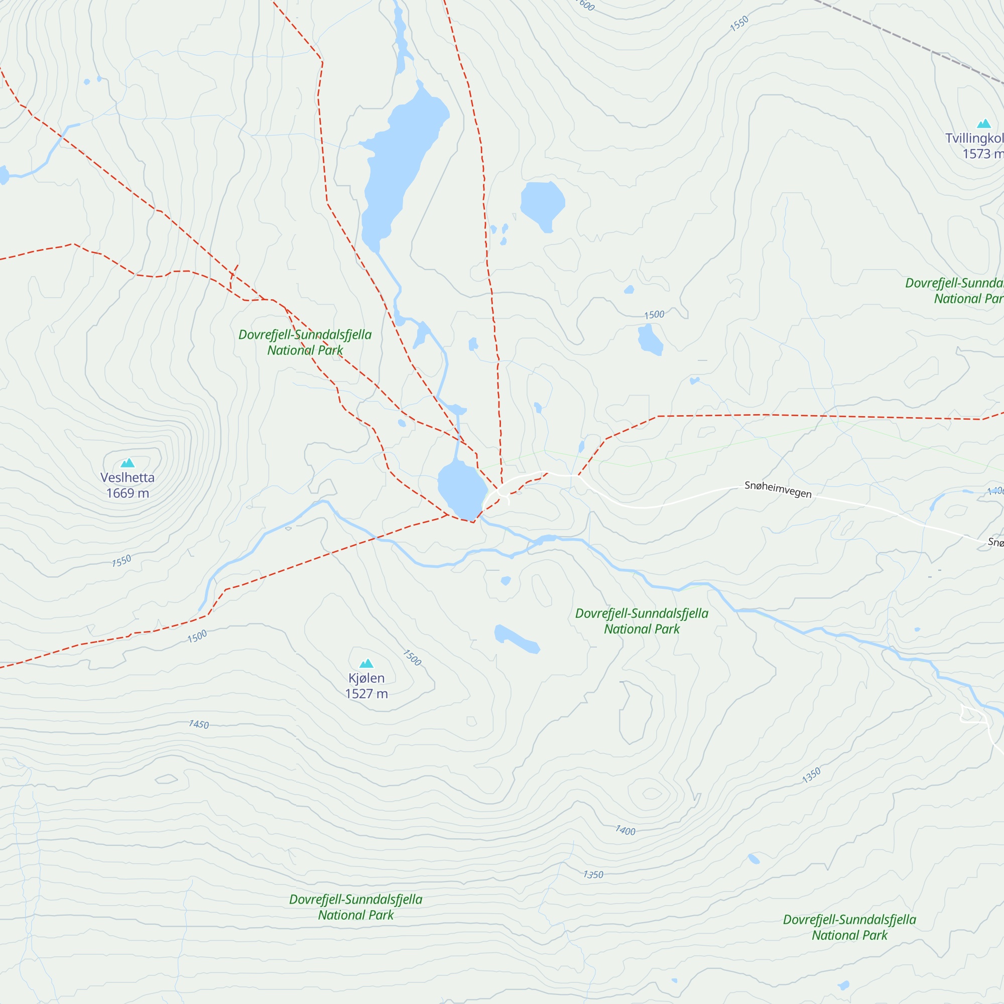 Snøheim map