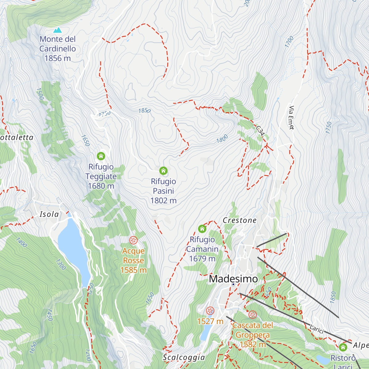 Rifugio Mai Tardi map