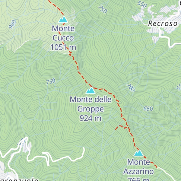 Map of Monte delle Groppe