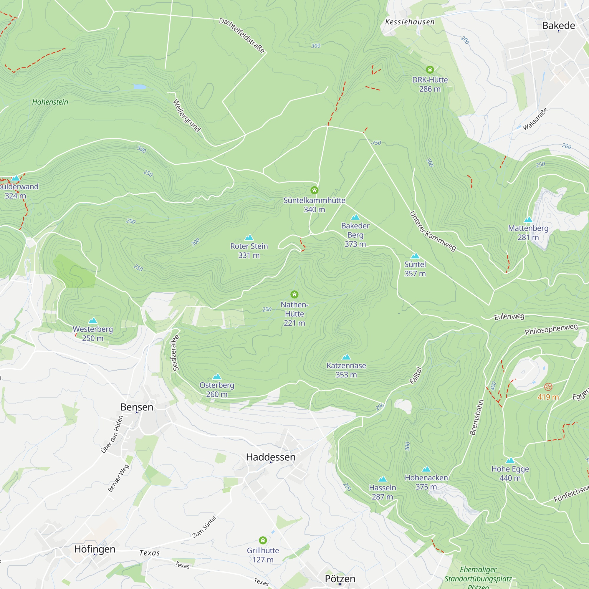 Nathen-Hütte map