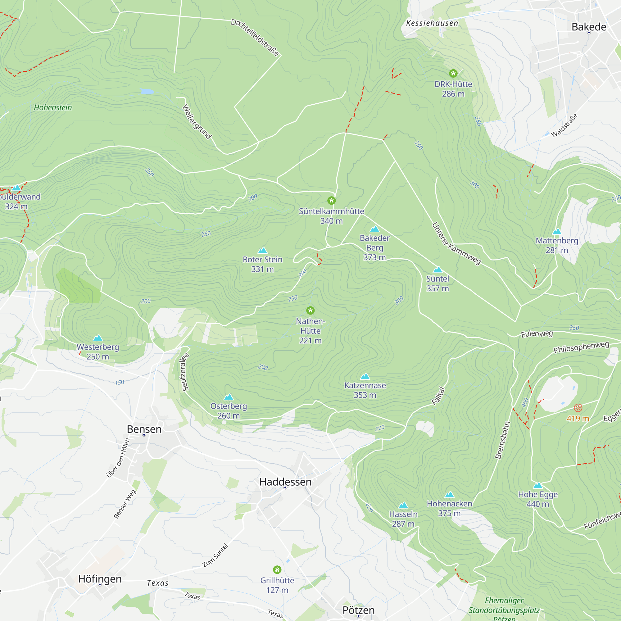 Nathen-Hütte map