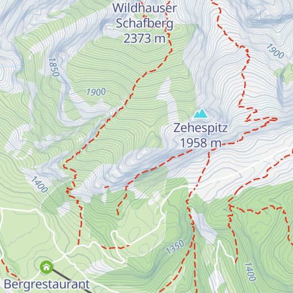 Map of Wildhuser-Schafbergwand