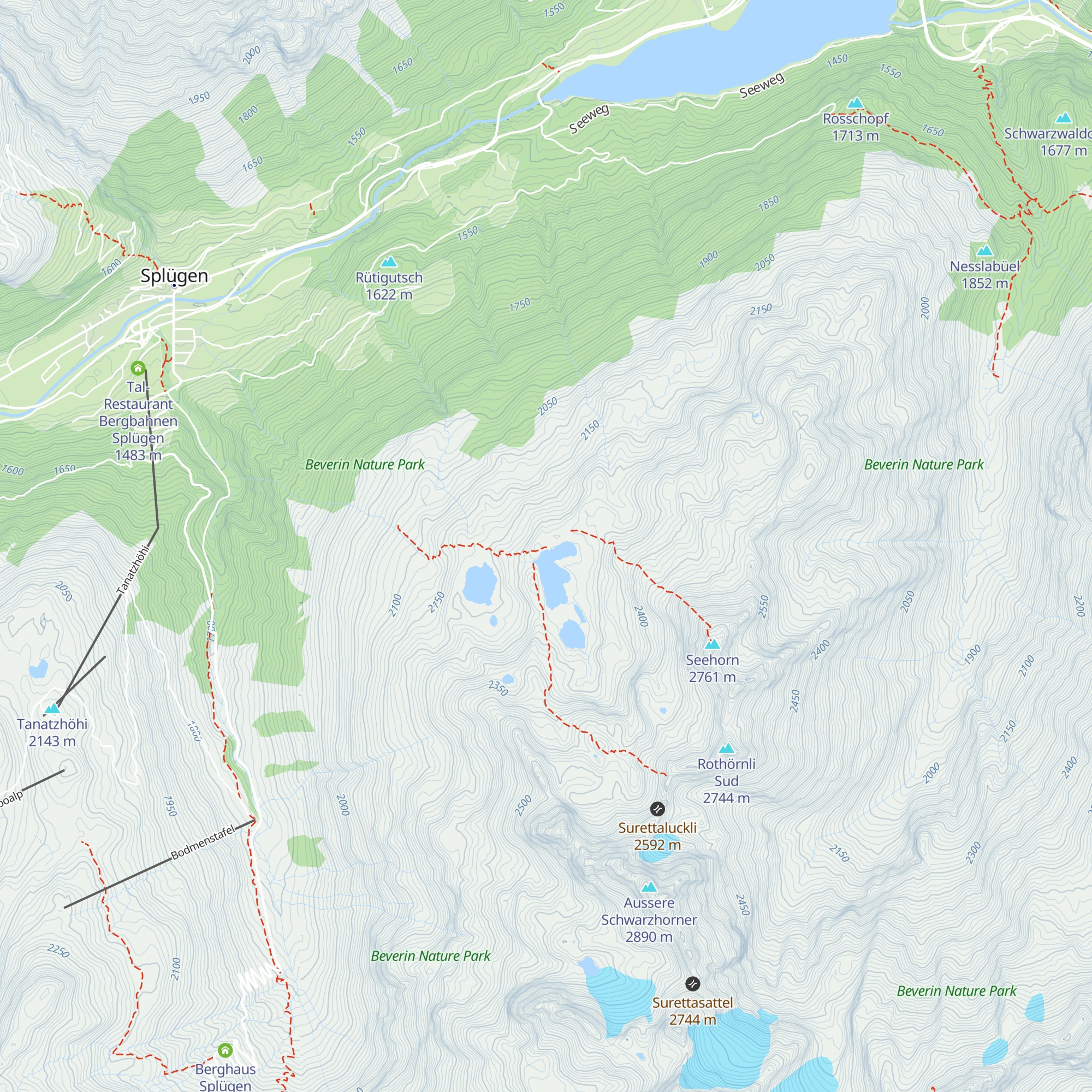 Seehütte map