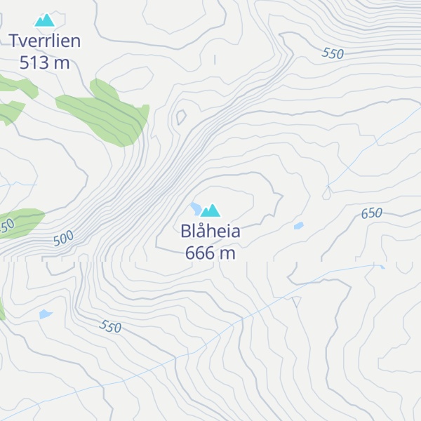 Map of Blåheia