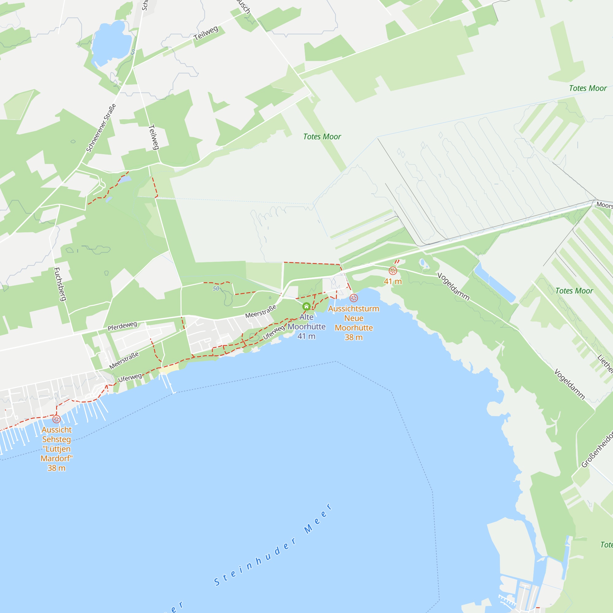 Alte Moorhütte map