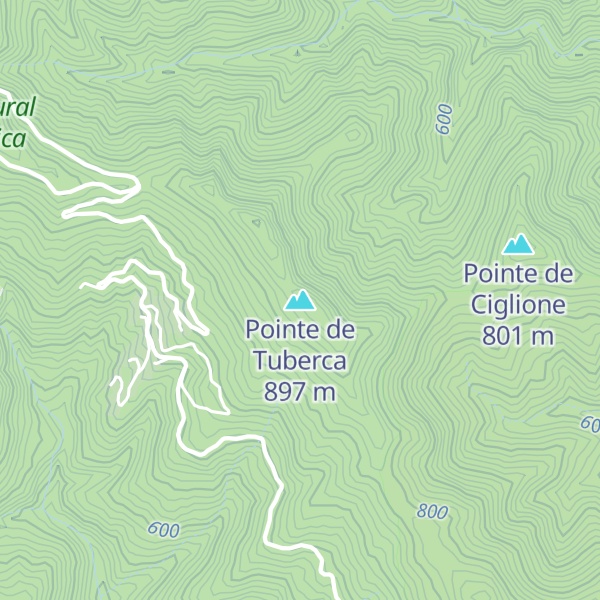 Map of Pointe de Tuberca