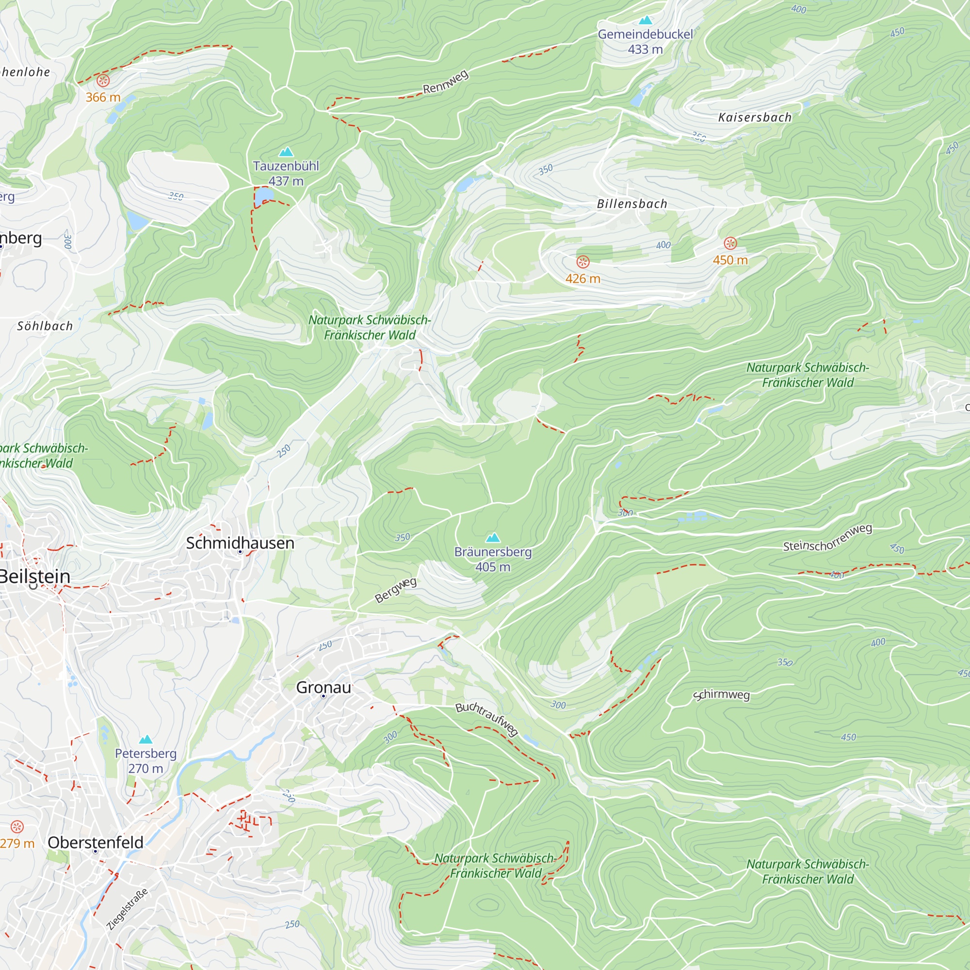 Werner-Frank-Hütte map
