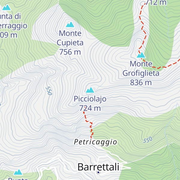 Map of Picciolajo