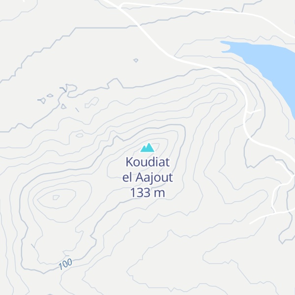 Map of Koudiat el Aajout