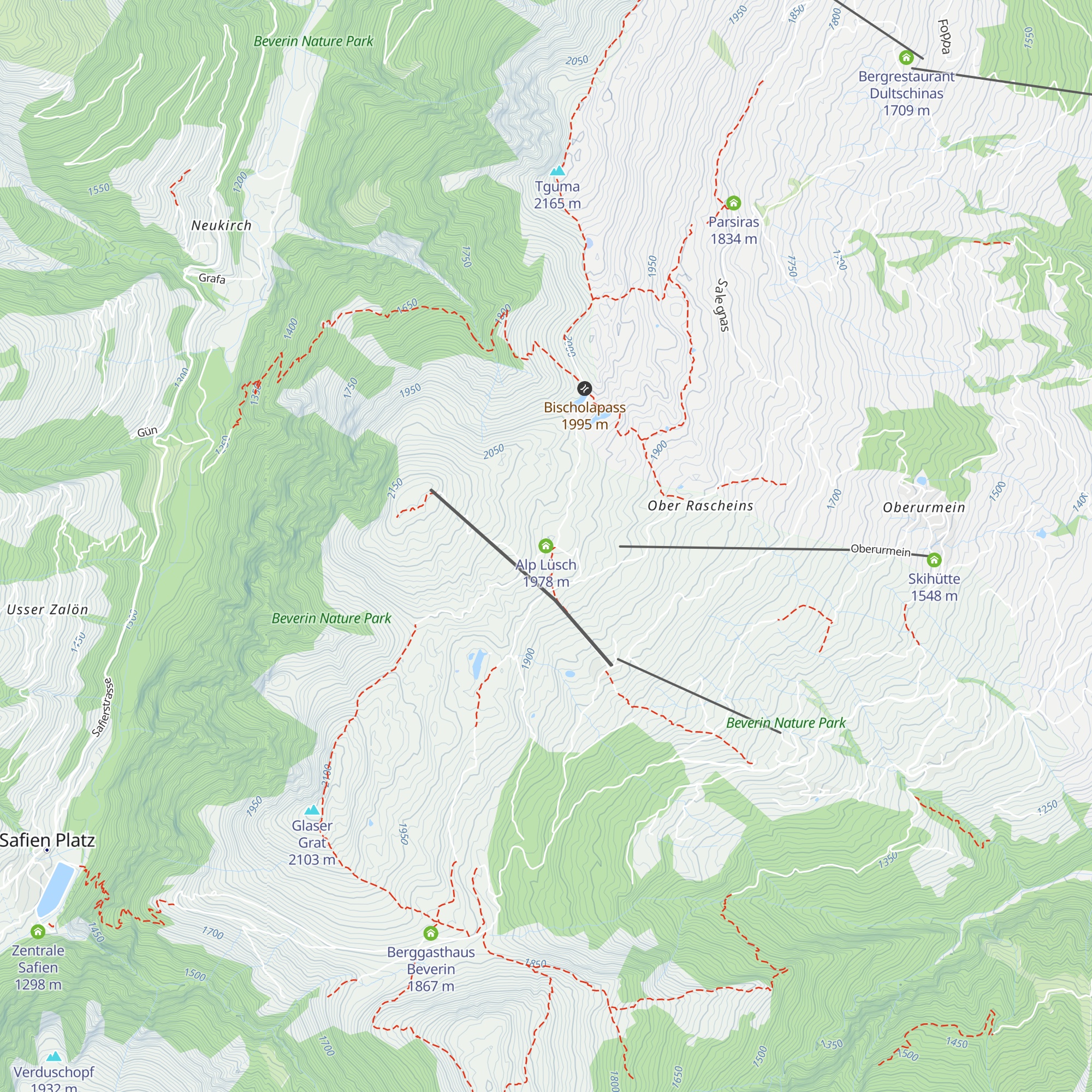 Alp Lüsch map