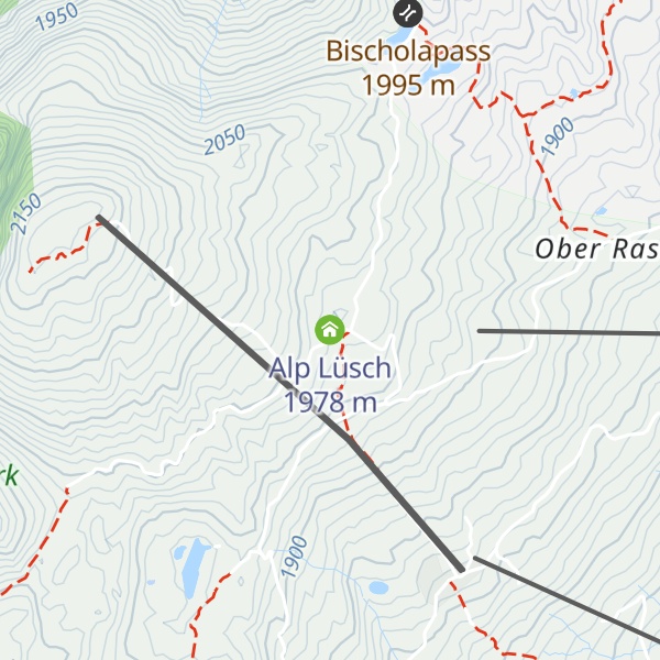 Map of Alp Lüsch
