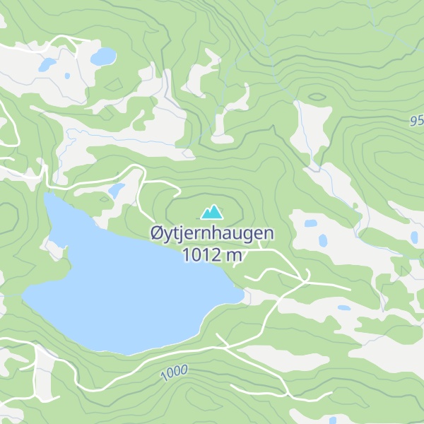Map of Øytjernhaugen