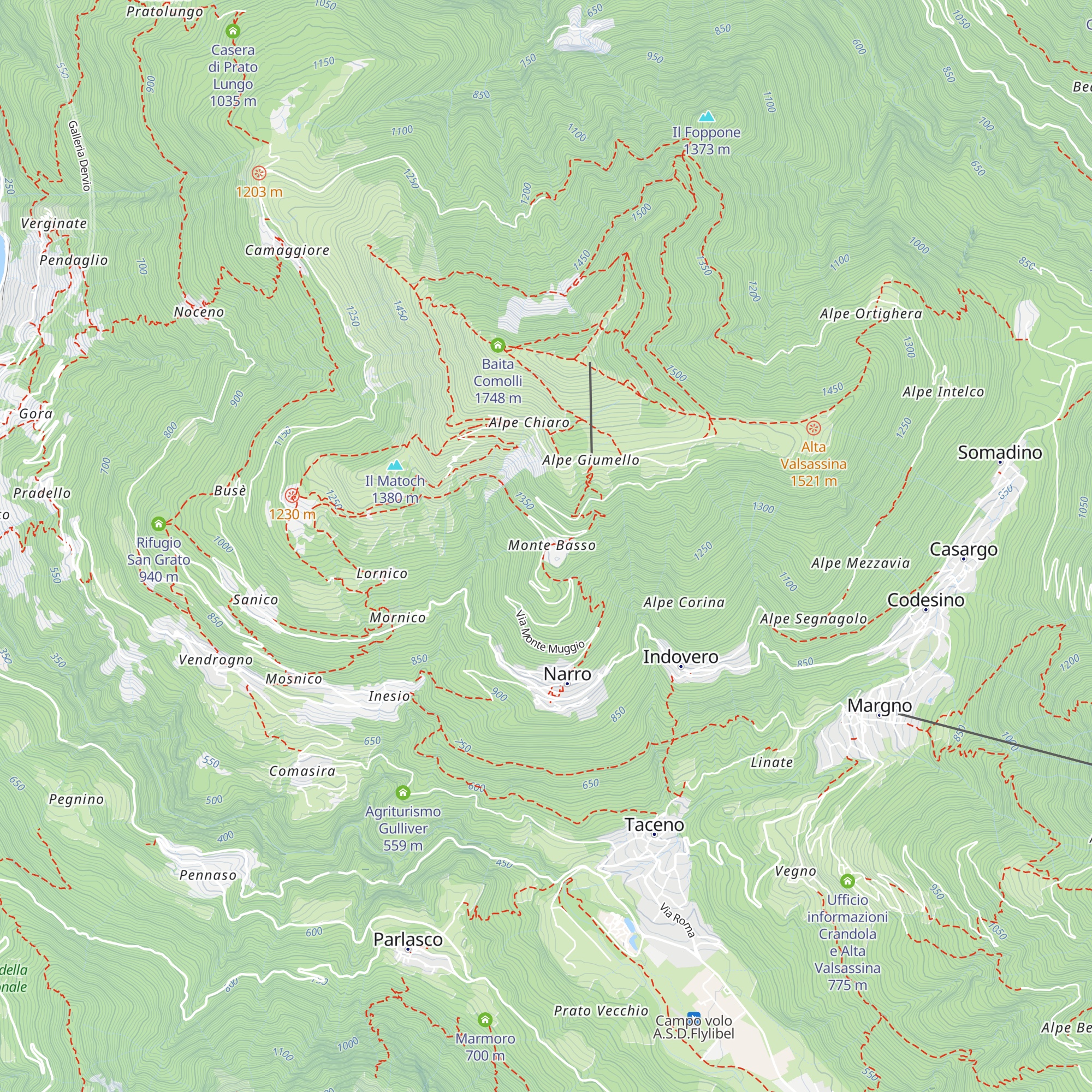 Ristoro Monte Basso map