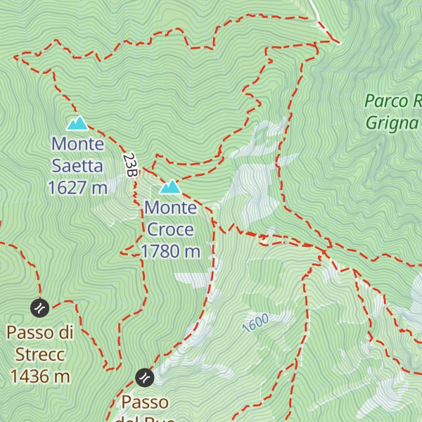 Map of Monte Pilastro