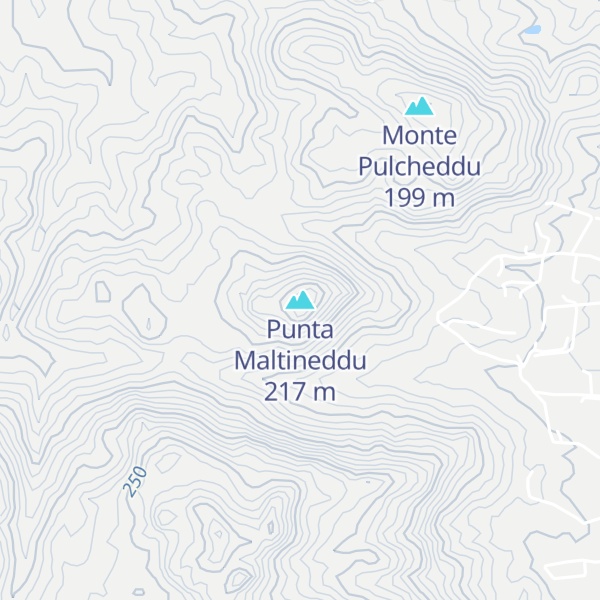 Map of Punta Maltineddu