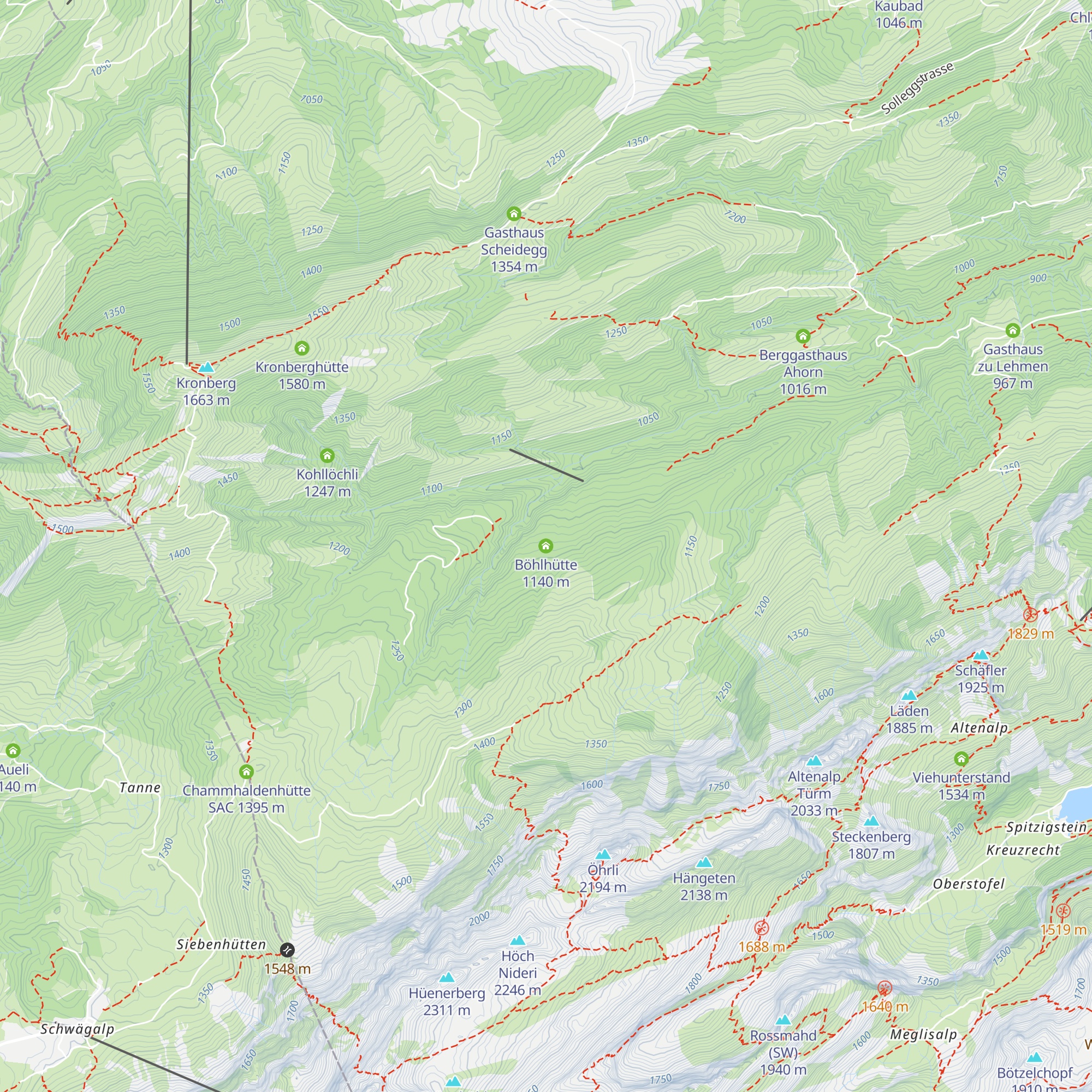 Böhlhütte map