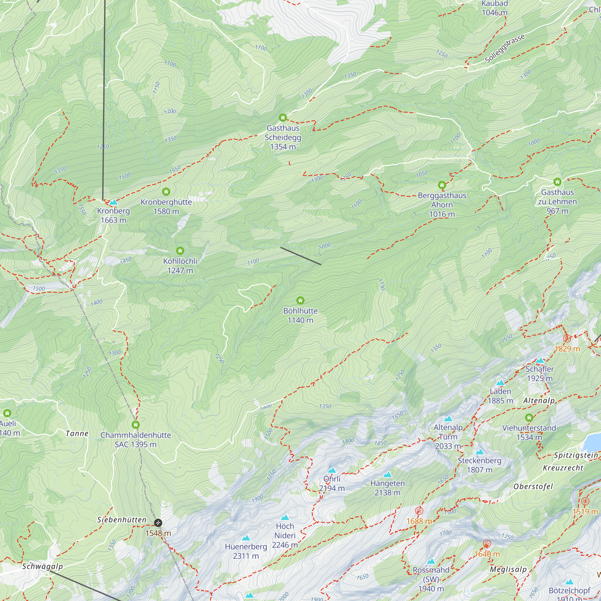 Böhlhütte map