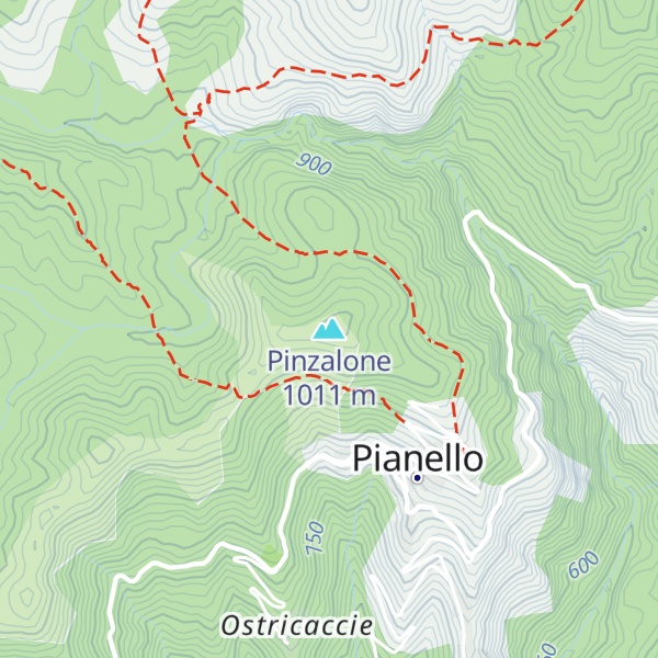 Map of Pinzalone