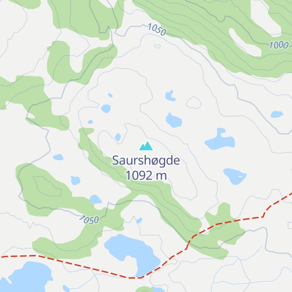 Map of Saurshøgde