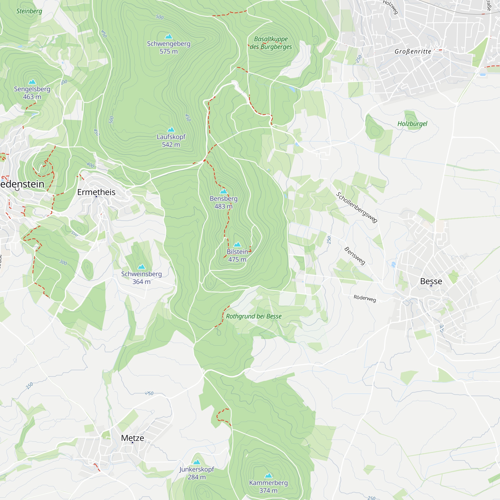 Bilsteinhütte map