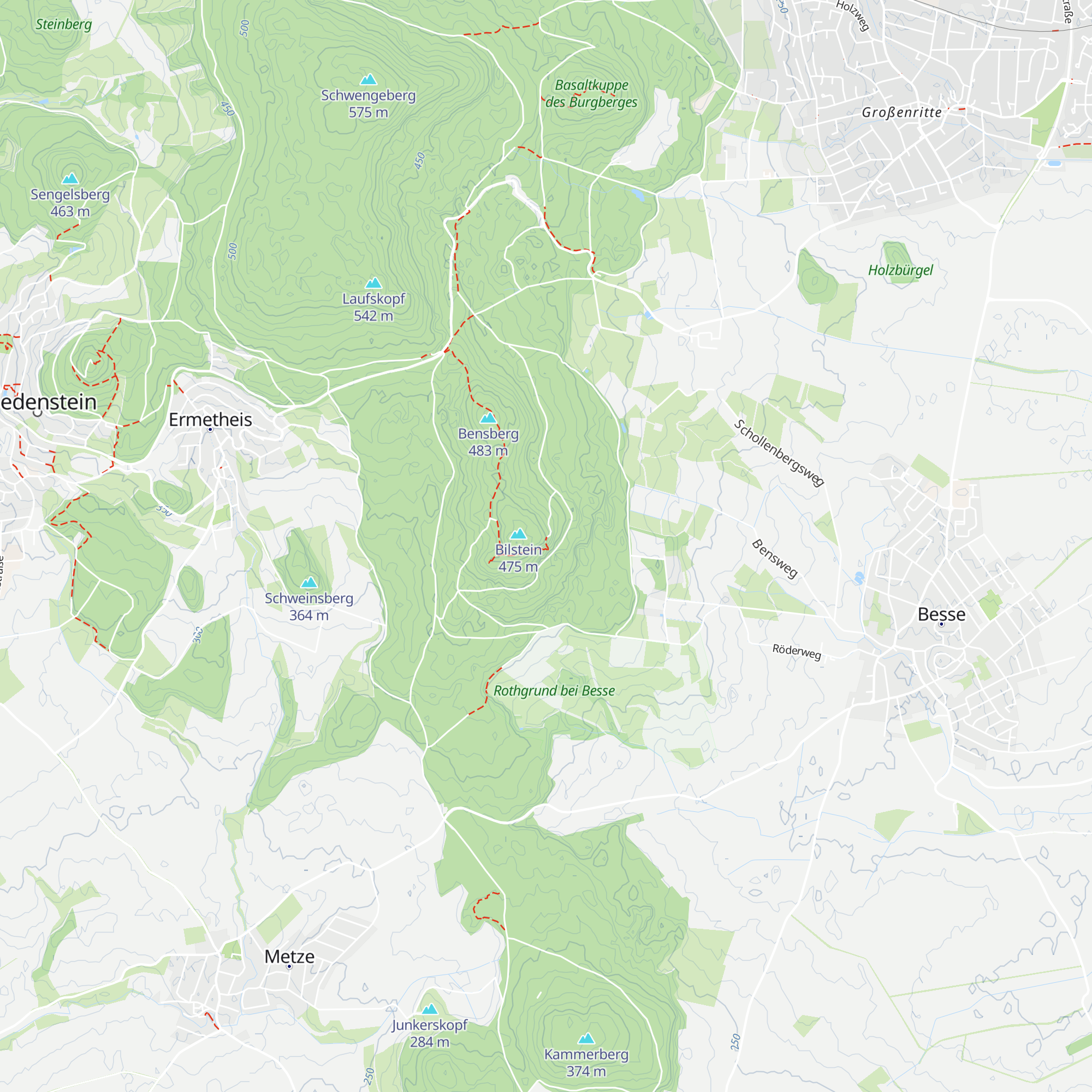Bilsteinhütte map