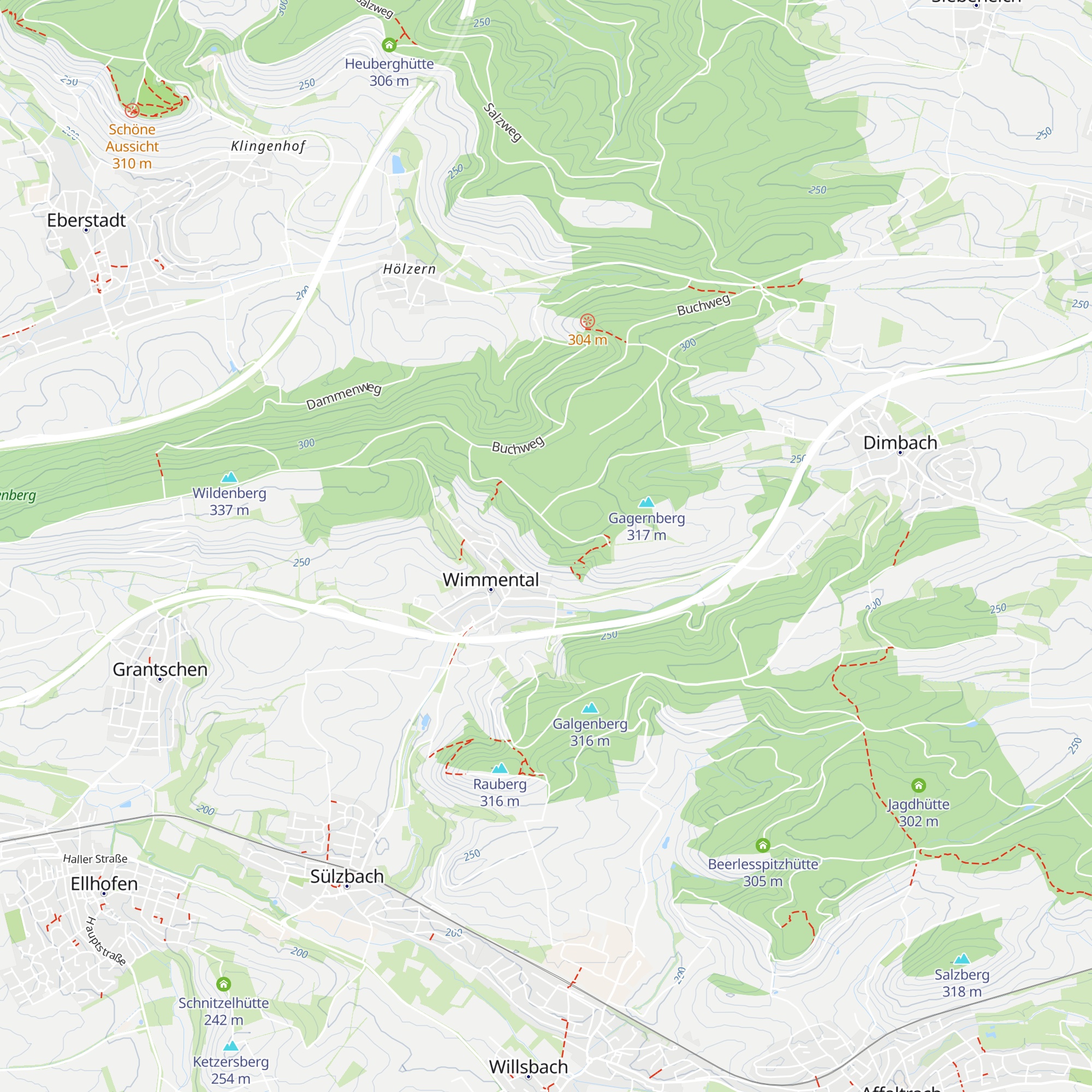 Urbanushütte map
