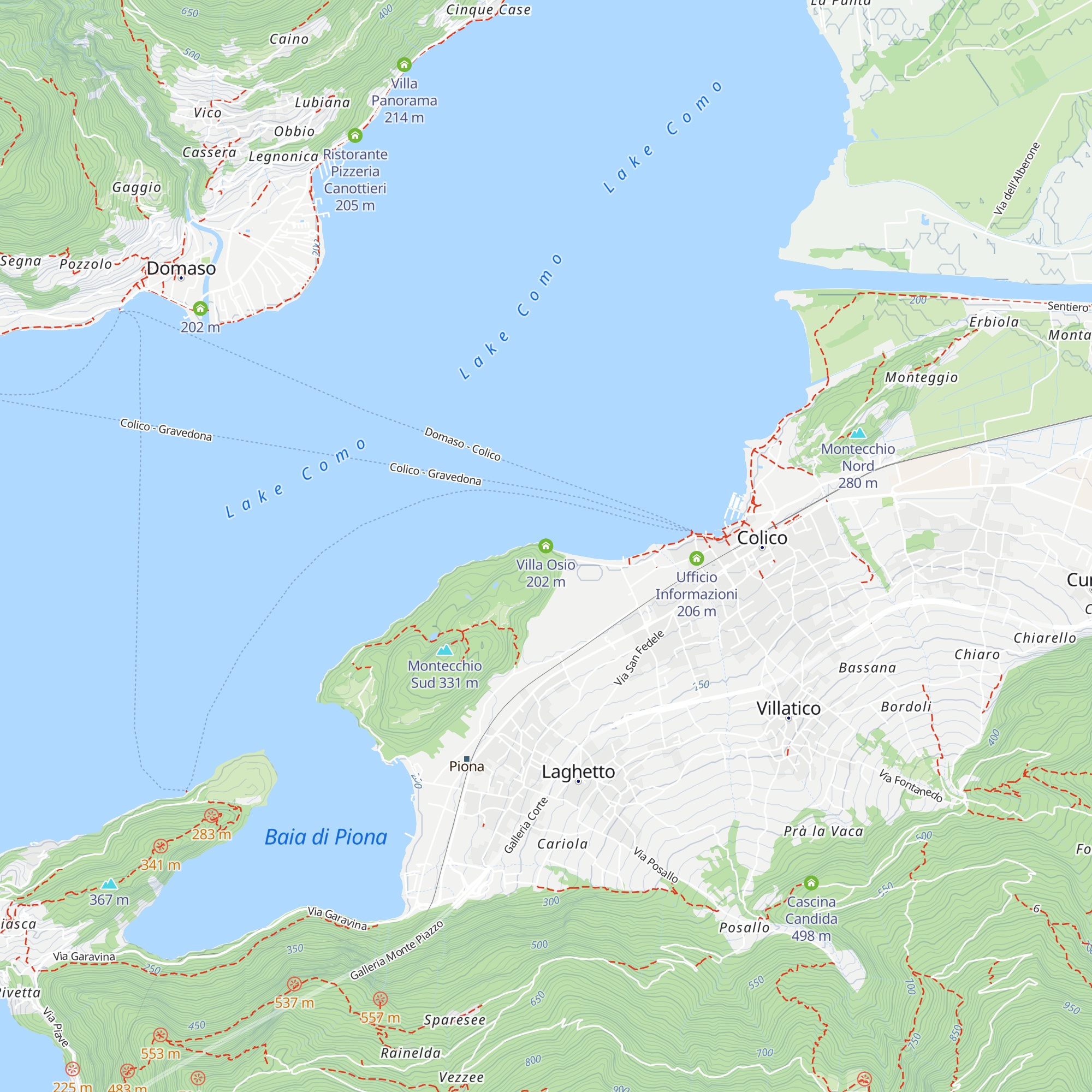 Villa Osio map