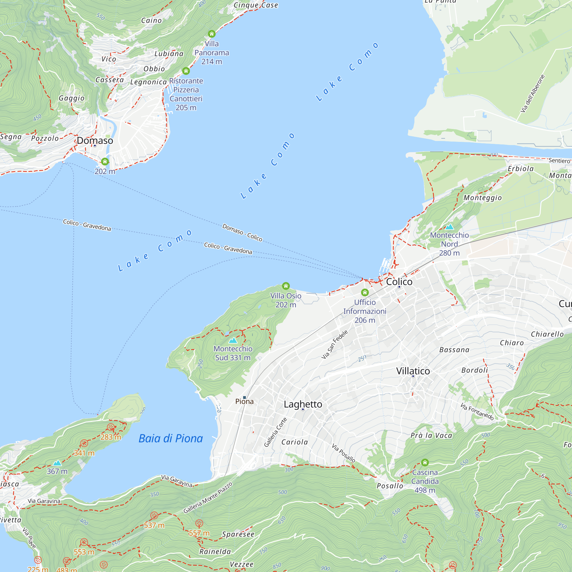 Villa Osio map