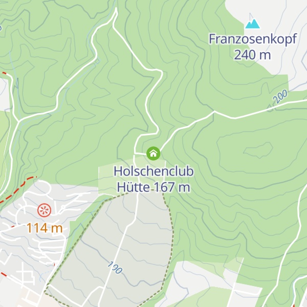 Map of Holschenclub Hütte