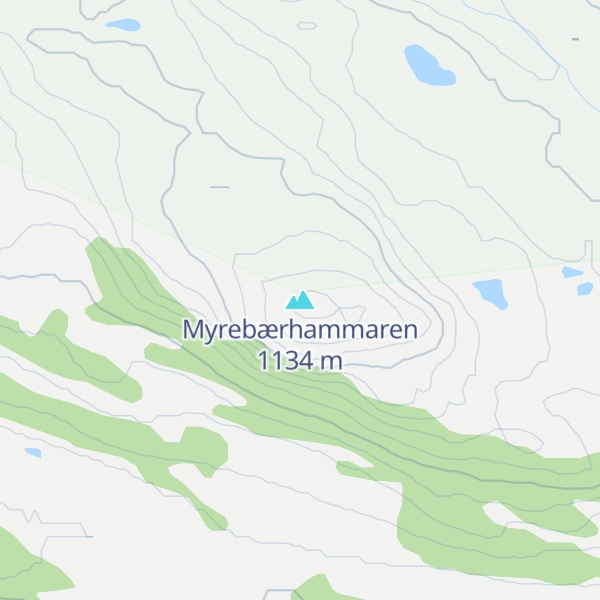 Map of Myrebærhammaren