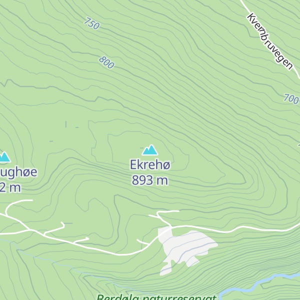 Map of Ekrehø