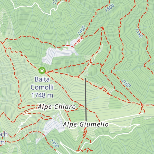 Map of Monte Croce di Muggio