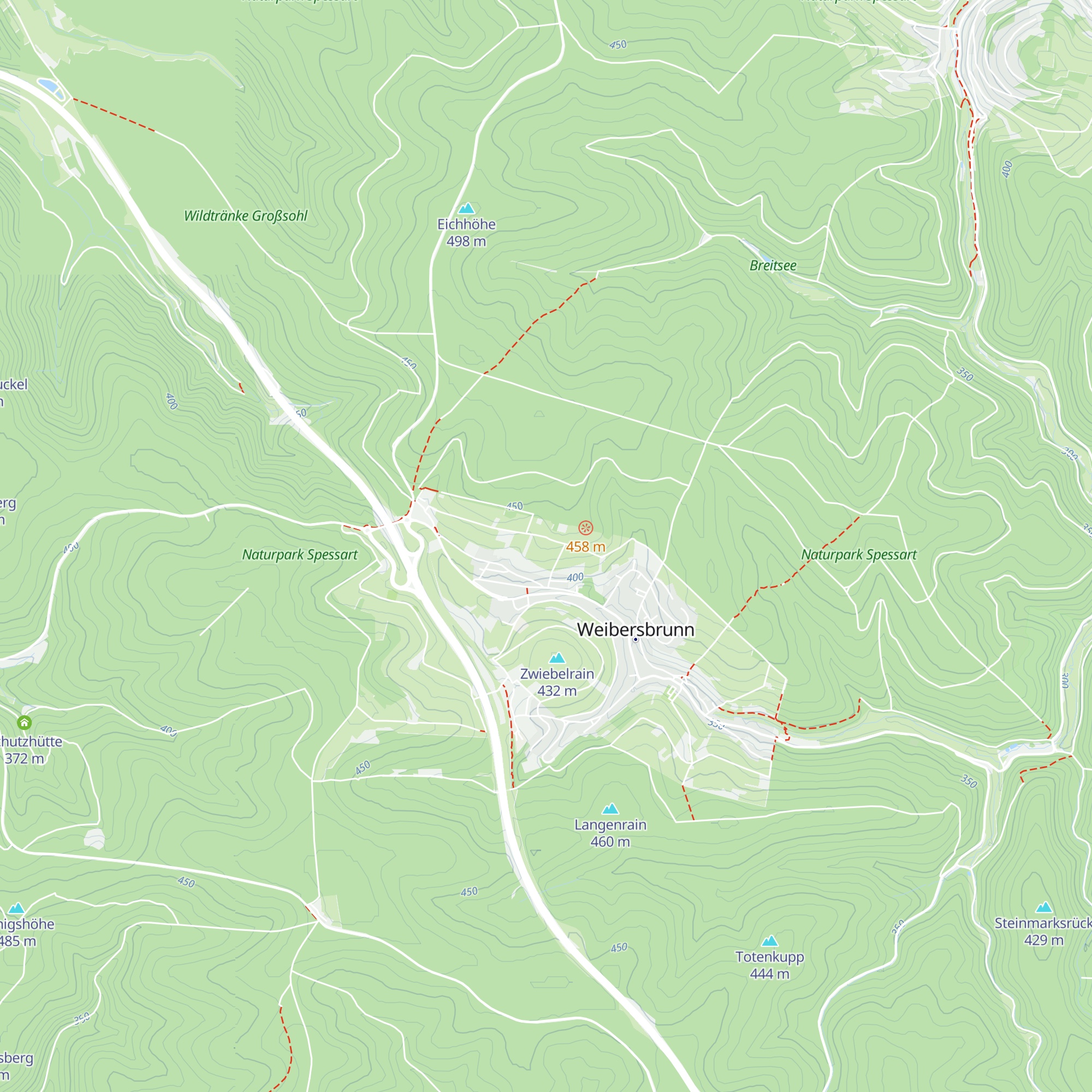 Weibersbrunner Schutzhütte map