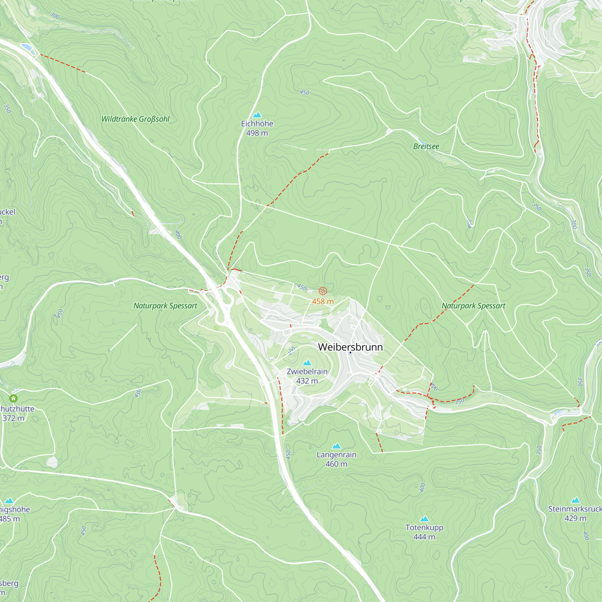 Weibersbrunner Schutzhütte map