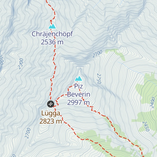 Map of Piz Beverin