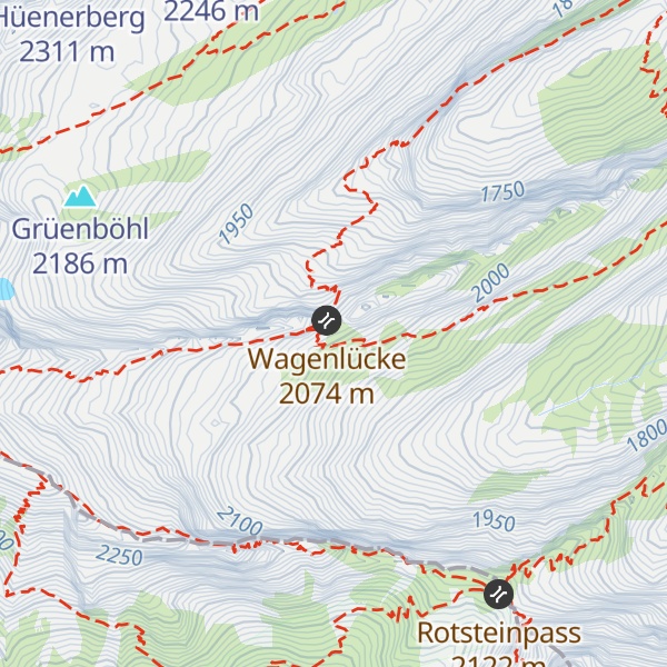 Map of Schutzhütte Wagenlücke (privat)