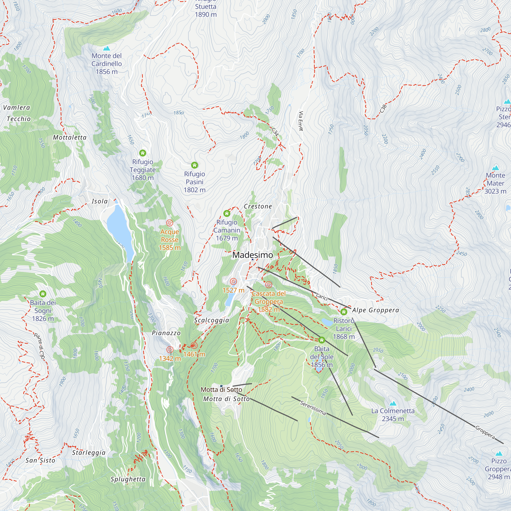 Infopoint Madesimo map