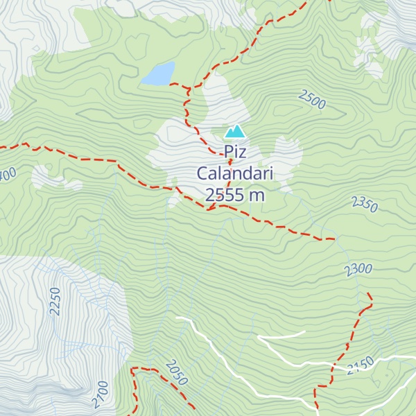 Map of Cufercalhütte SAC