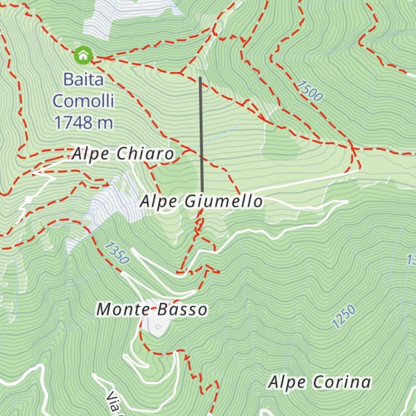 Map of Capanna Vittoria