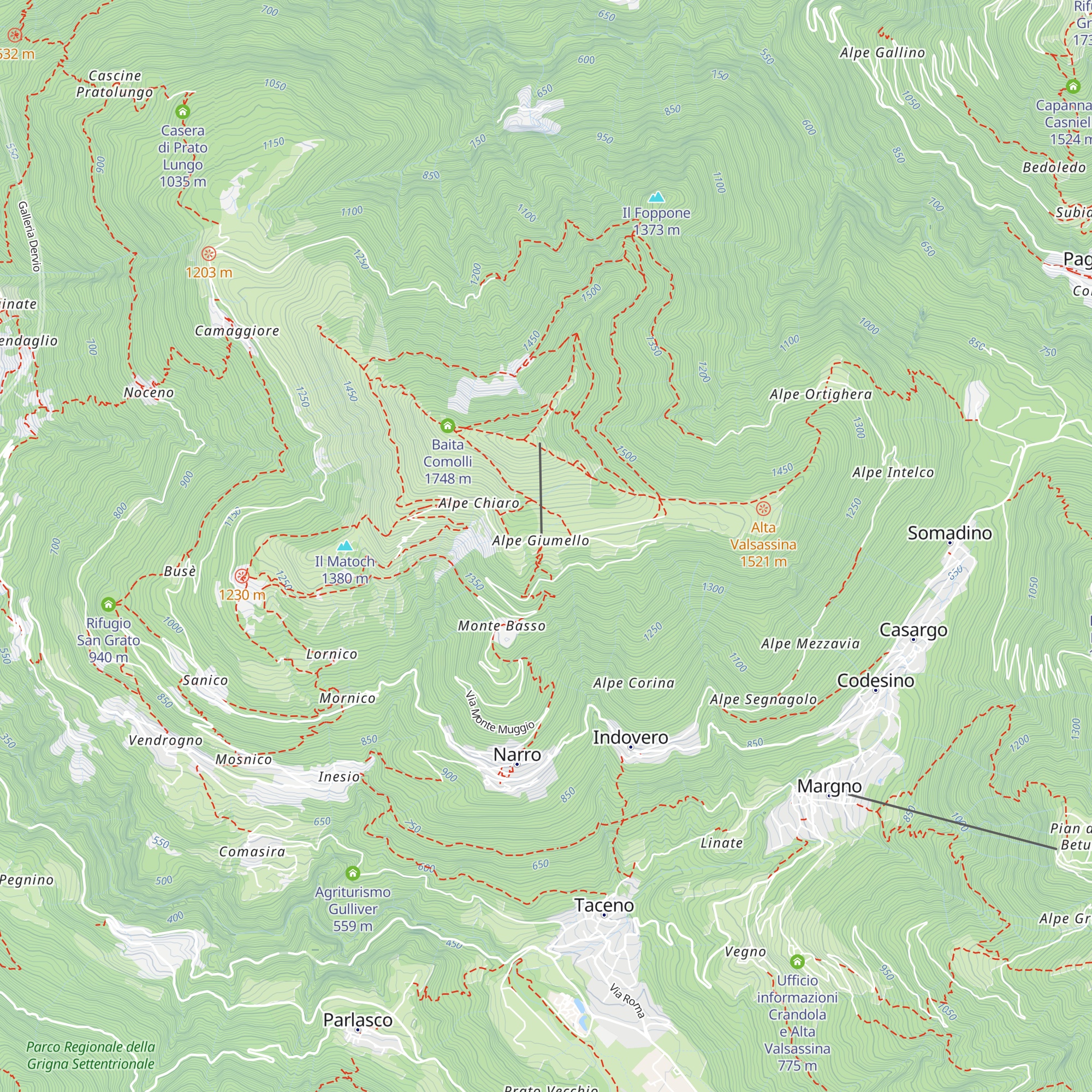 Capanna Vittoria map