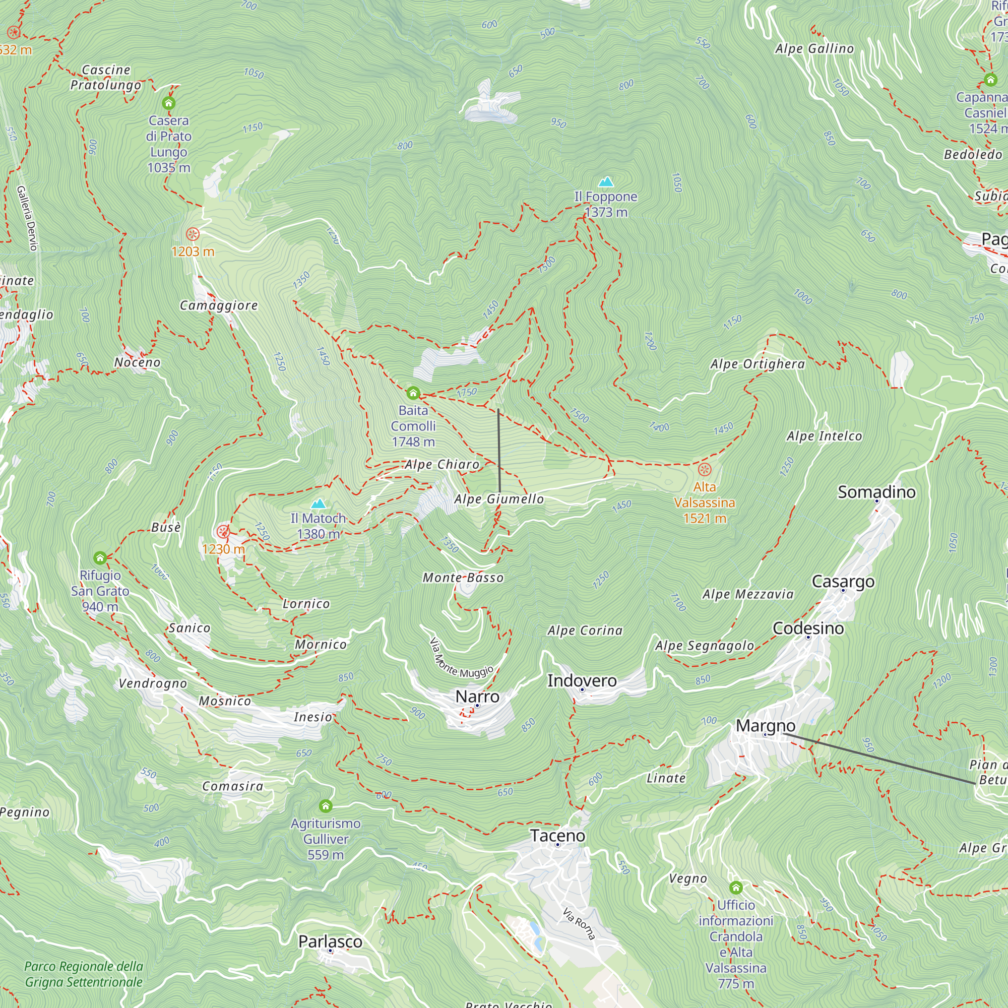 Capanna Vittoria map