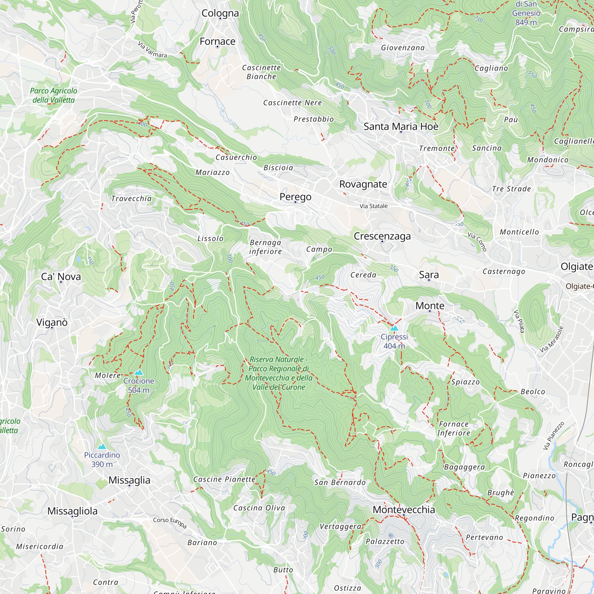 Ronco map