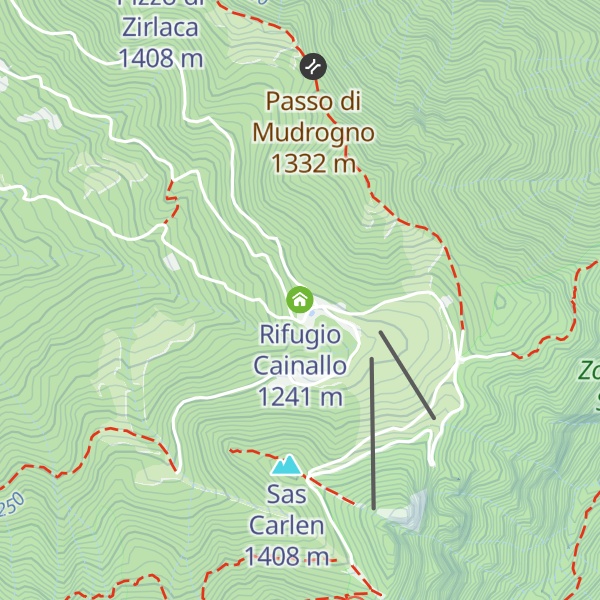 Map of Rifugio Cainallo
