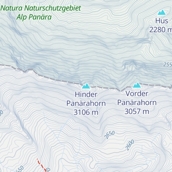 Map of Hinder Panärahorn