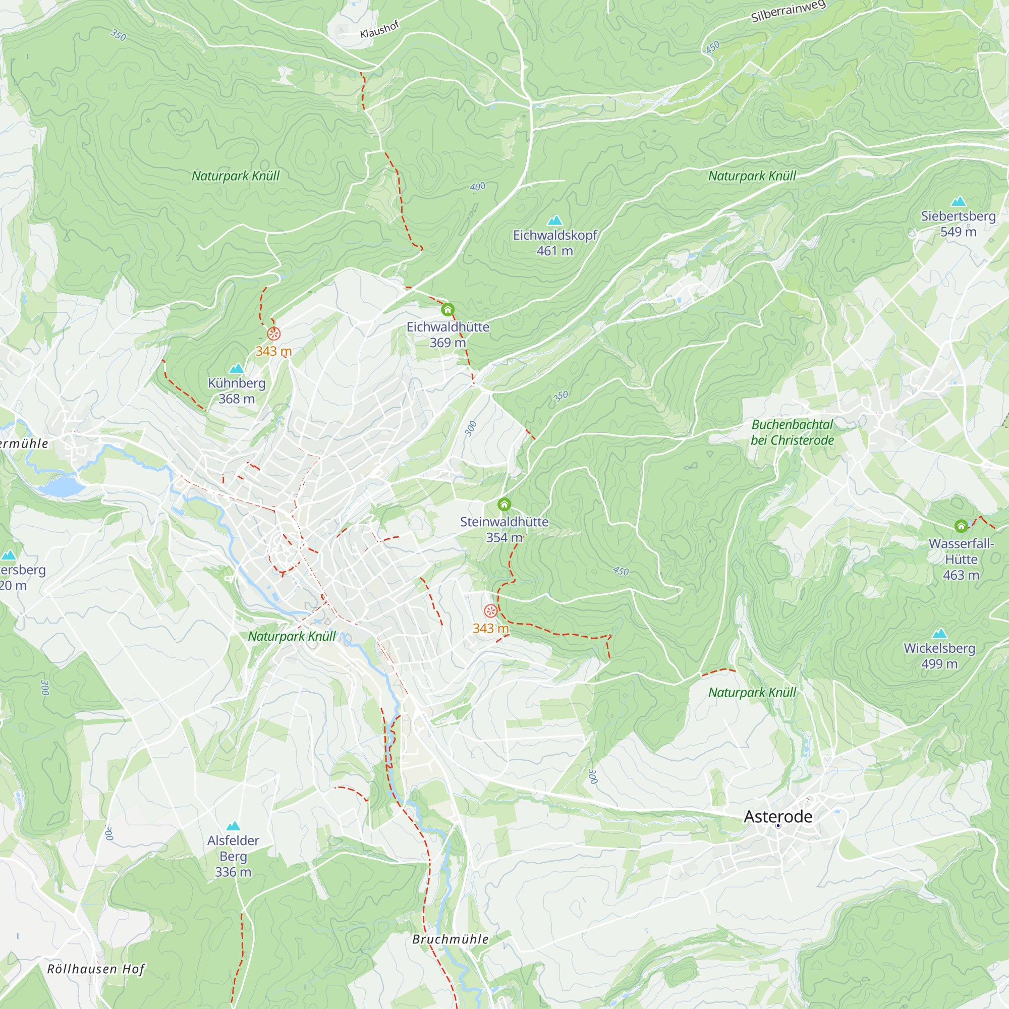 Steinwaldhütte map