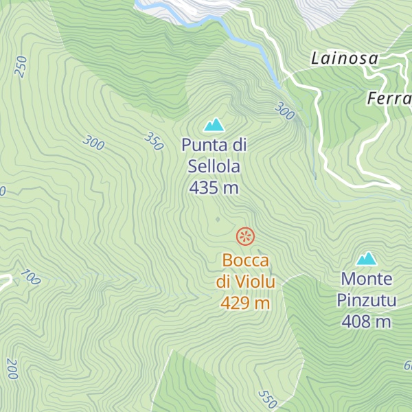 Map of Rocher de Lecci Santa