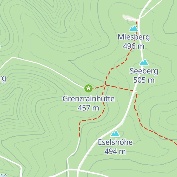 Map of Grenzrainhütte