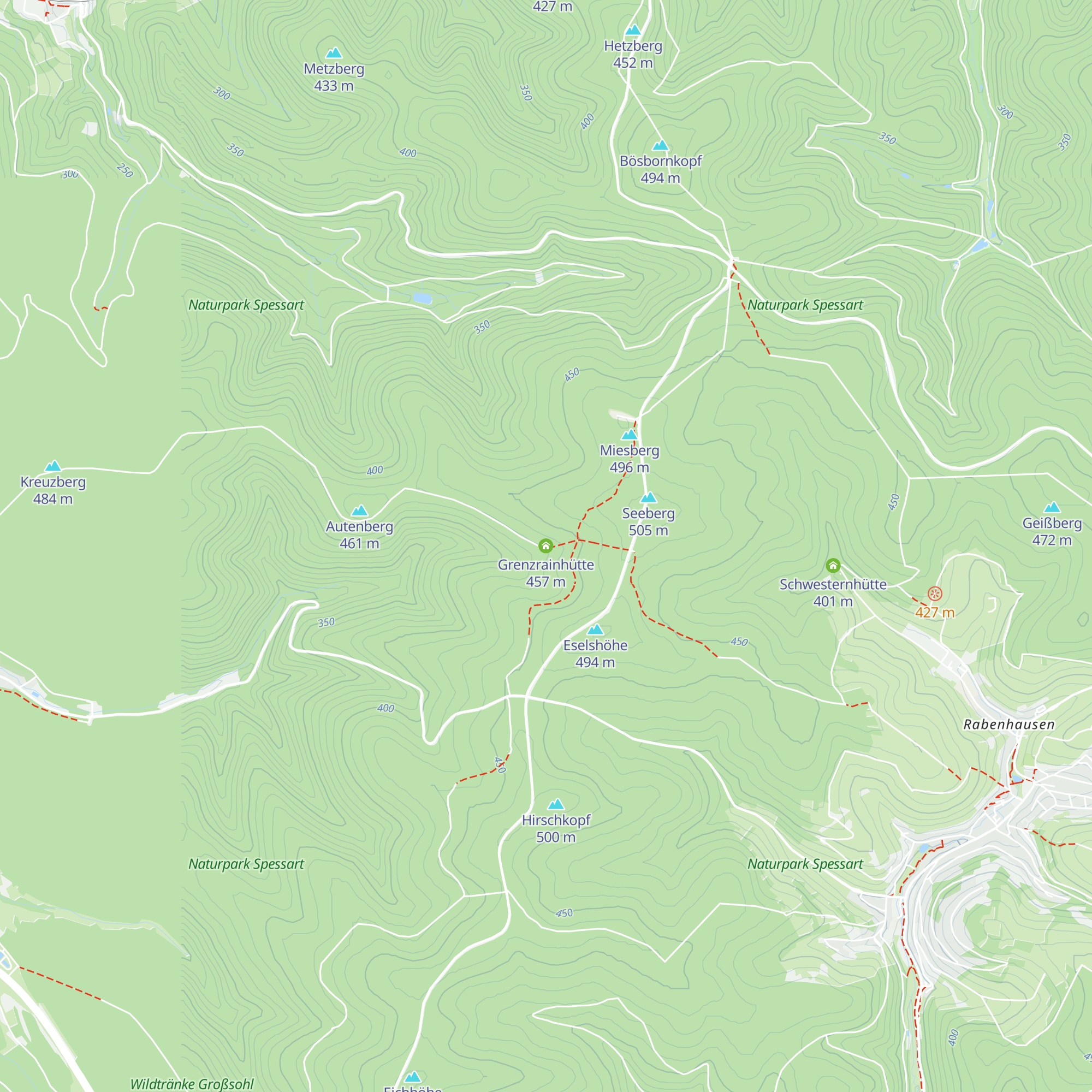 Grenzrainhütte map